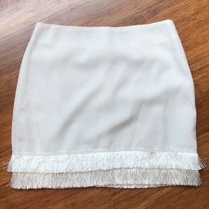 White skirt